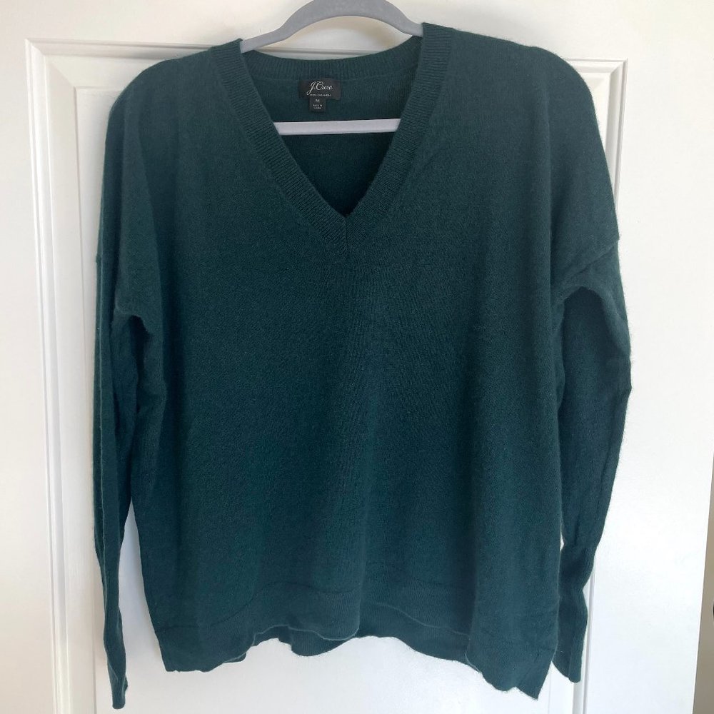 J.Crew Cashmere V-neck Boyfriend Sweater